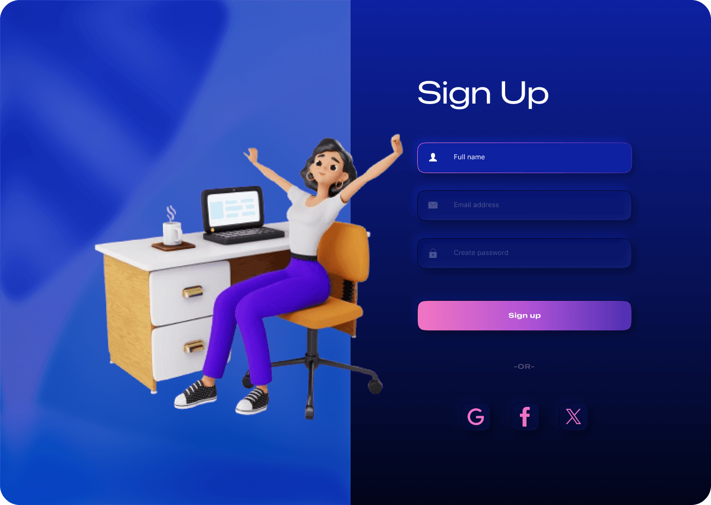 Design challenge01 Sign up